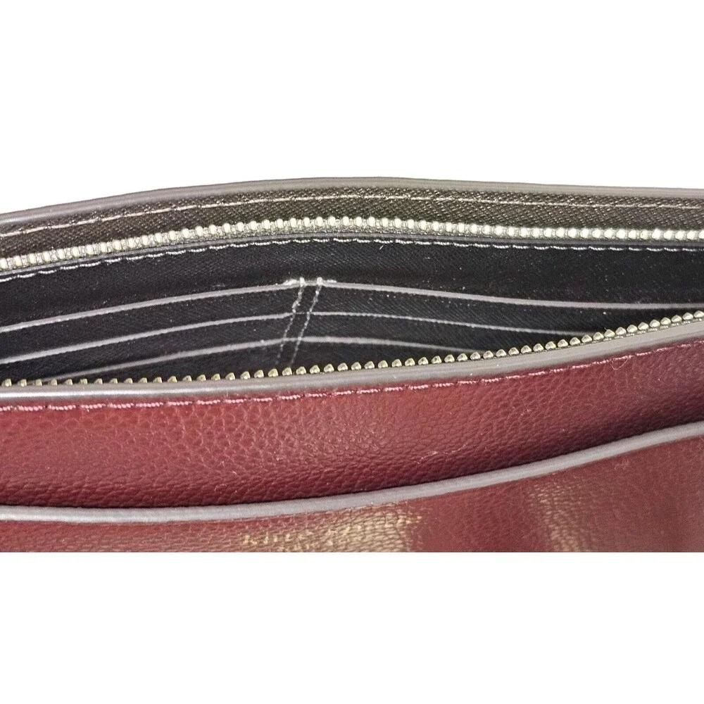 Kate Spade Wine Colored Front Slip Pocket Zippered Closure Wristlet Purse NWOT - Picture 8 of 8